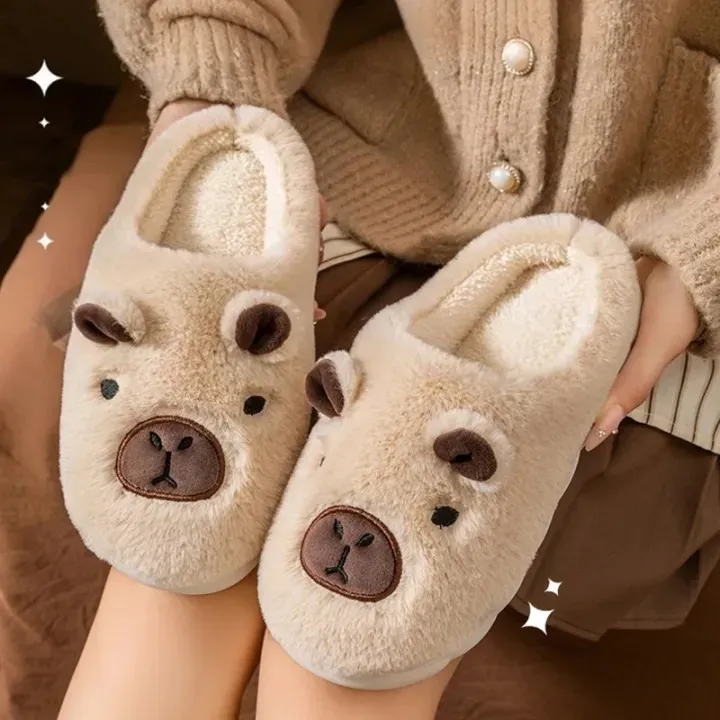 BROWN CAPYBARA SLIPPER SIZE(38-39)