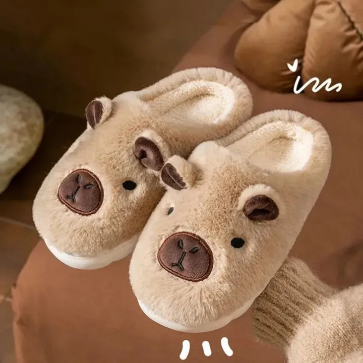 BROWN CAPYBARA SLIPPER SIZE(38-39)
